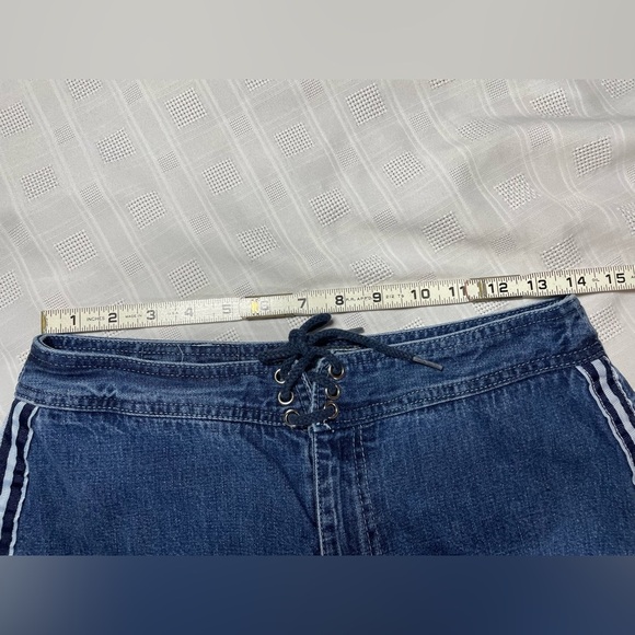 Vintage Breaker Jeans Y2K Wide Leg Denim Pants Stripe Side Size 9/10 - Picture 4 of 17